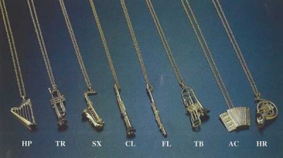 Altın Kaplama Korno Kolye (Büyük Boy) - G&G