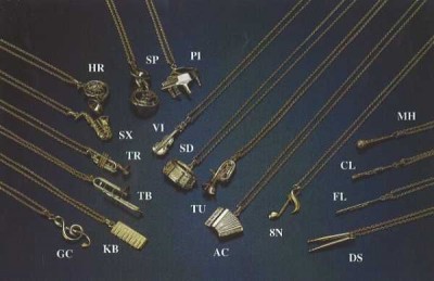 Gümüş Kaplama Sol Anahtarı Kolye - G&G