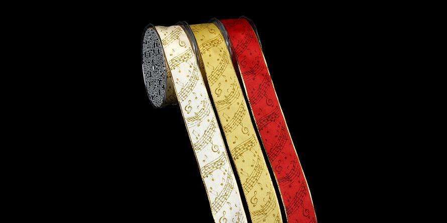 Notalı Altın Kurdele - 5 metre - Musikboutique