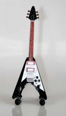 Minyatür - Standlı Elektrogitar (Flying V) - Musikboutique