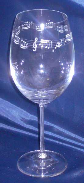 Notalı El Yapımı Şampanya Bardağı