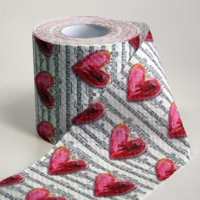 Notalı Kalpli Tuvalet Kağıdı - Thumbnail