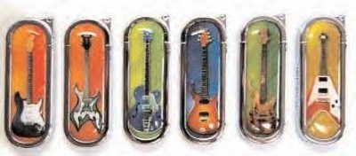 Elektrogitar Desenli Çakmak