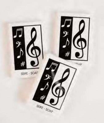 Sol Anahtarlı ve Notalı Küçük Sabun - Musikboutique