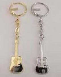 Gümüş Kaplama F-gitar Anahtarlık - G&G