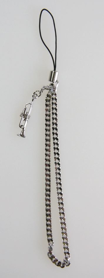 Trompet Gümüş Kaplama Kolye Ucu - Musikboutique