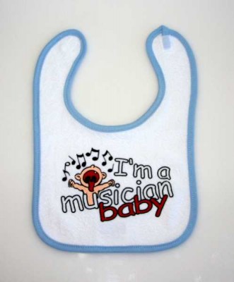 Müzisyen Bebek Mama Önlüğü - Thumbnail
