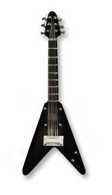 Magnet Çalgı Minyatür Flying V Gitar