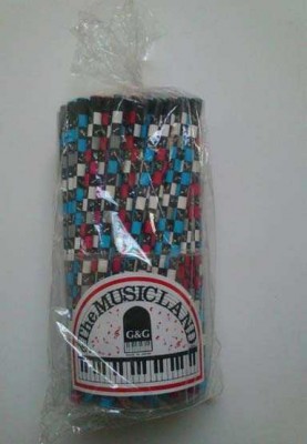 Renkli Notalı Kurşun Kalem - Kırmızı - G&G