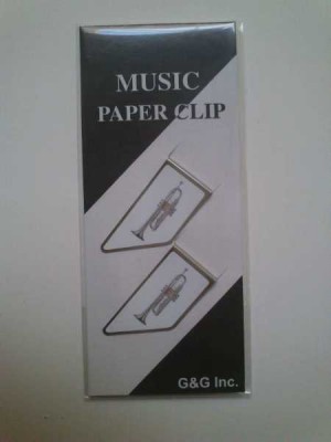 Trompet Resimli Metal Ataş - G&G