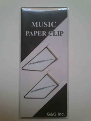 Flüt Resimli Metal Ataş - G&G