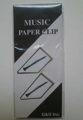 Klarnet Resimli Metal Ataş - G&G