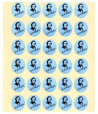 Chopin Portreli Sticker - Thumbnail