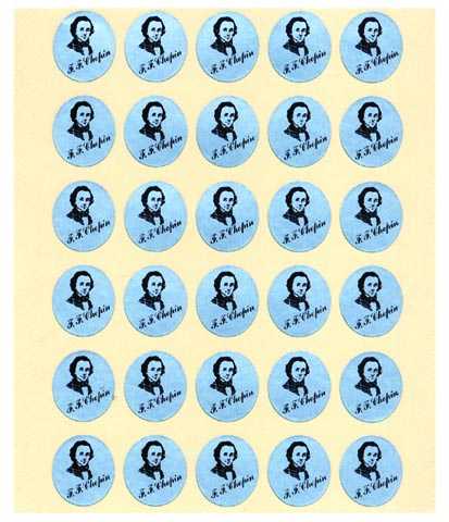 Chopin Portreli Sticker