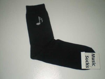 Onaltılık Nota Desenli Çorap