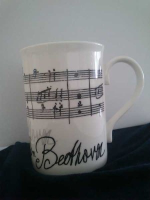 Beethoven Notalı Kupa - Music Gifts