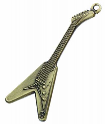 Flying V Gitar Anahtarlık (Antik) - AİM GİFTS
