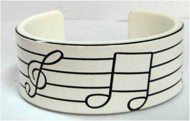 Beyaz Notalı Bilezik - Fzsonata