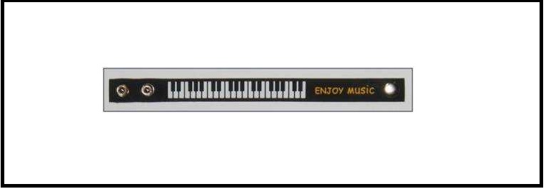 Tuşeli Siyah PVC Bileklik - Fzsonata