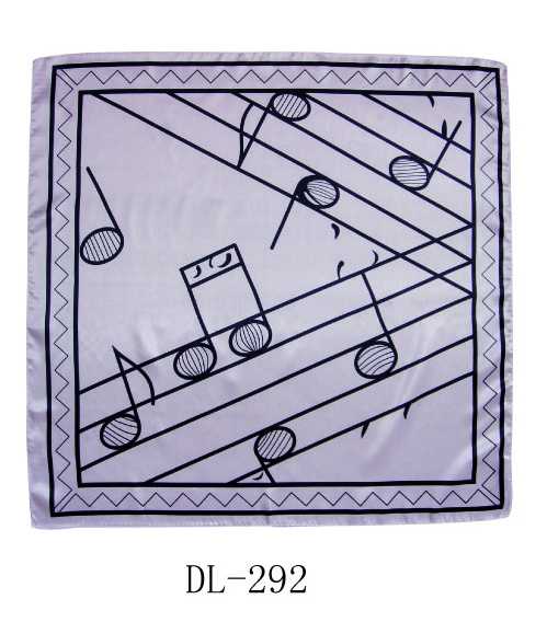 Notalı İpek Eşarp Lila - 1