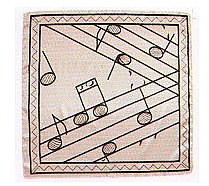 Notalı İpek Eşarp - 2