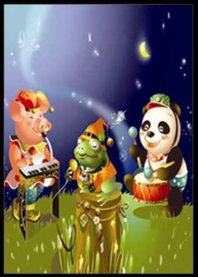 Ayıcık, Kurbağa ve Domuz Orkestra Poster - Thumbnail
