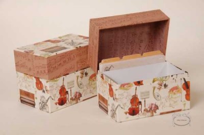 Enstrumanlı Kapaklı ve Bölmeli Kutu - Anka Verlag