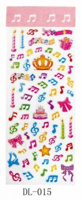 Renkli Notalar Sticker - Fzsonata