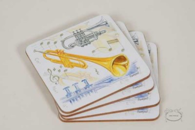 Trompet Bardak Altlığı 4 lü - Anka Verlag
