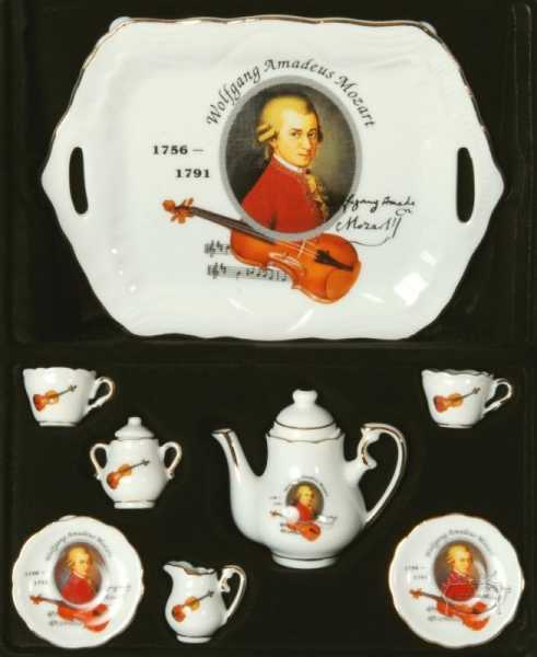 Mozart Tepsili Mini Çay Takımı