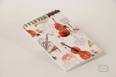 Enstrumanlı Spiralli Not Defteri - Anka Verlag