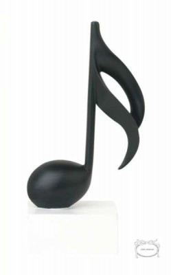 16 lık Nota Heykeli Siyah - Anka Verlag