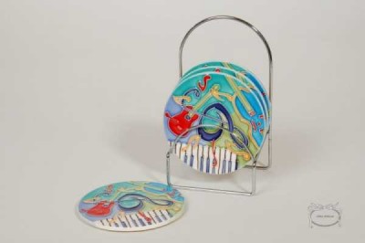 Gitarlı Bardak Altlığı 4 lü - Anka Verlag