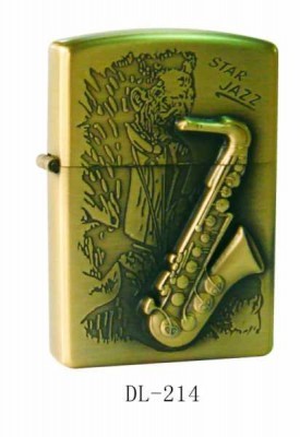 Saksofon Kabartmalı Zippo Çakmak - Thumbnail