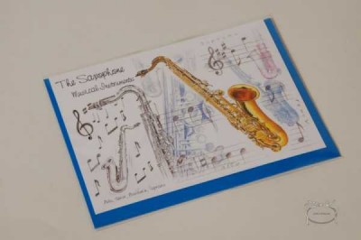 Saksafon Tebrik Kartı - Anka Verlag
