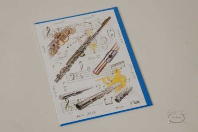 Flüt Tebrik Kartı - Anka Verlag