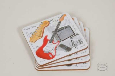 Elektrogitar Bardak Altlığı 4 lü - Anka Verlag