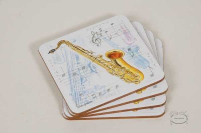 Saksafon Bardak Altlığı 4 lü - Anka Verlag