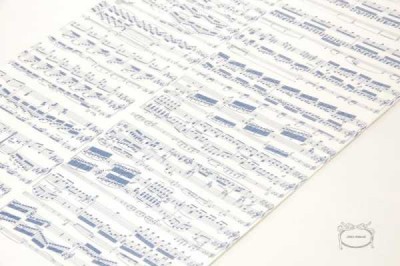 Beethoven Notalı Kap Kağıdı - Mavi - Anka Verlag