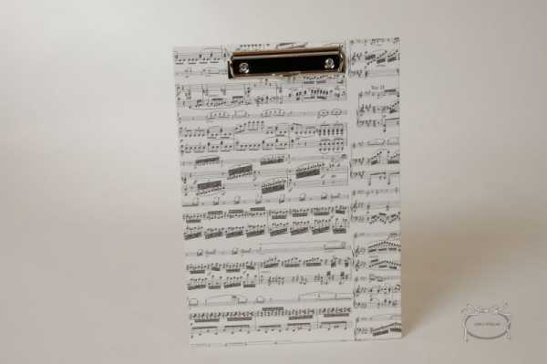 Beethoven Notalı Kıskaçlı Dosya