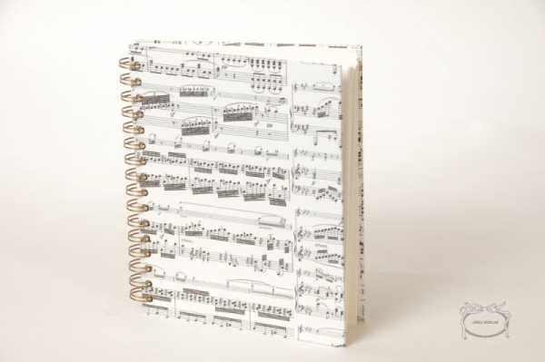 Beethoven Notalı Spiralli Defter