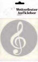 Gri Sol Anahtarı Sticker - Musikboutique