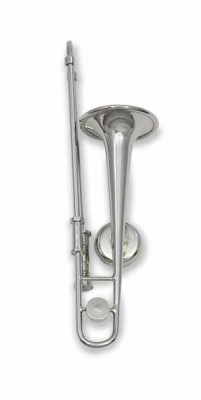 Magnet Çalgı Minyatür Trombon Gümüş - 1