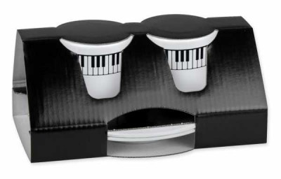 Piyano Tuşeli Espresso Set - Thumbnail