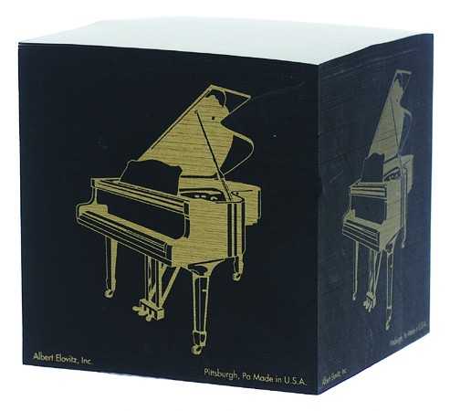 Kuyruklu Piyano Küp Notluk - Siyah