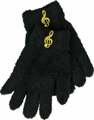 Sol Anahtarı İşlemeli Siyah Eldiven - AİM GİFTS