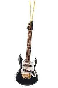 Askılı Çalgı Minyatür Elektrogitar Siyah - AİM GİFTS