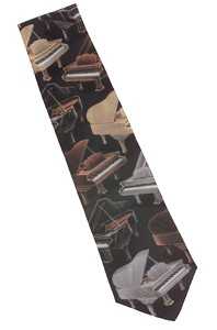 Kuyruklu Piyano Desenli Kravat - AİM GİFTS
