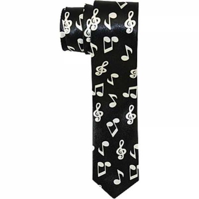 Notalı Siyah İnce Kesim Kravat - AİM GİFTS