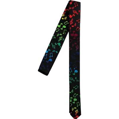 Renkli Notalar İnce Kesim Kravat - AİM GİFTS